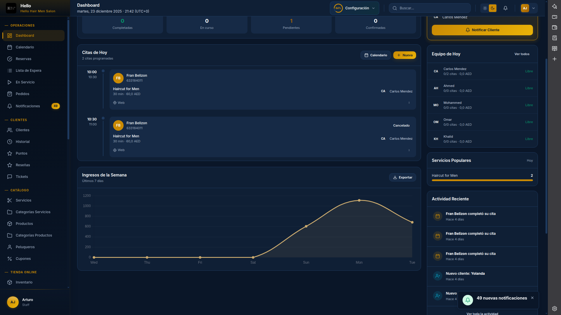 Reportes y Estadísticas